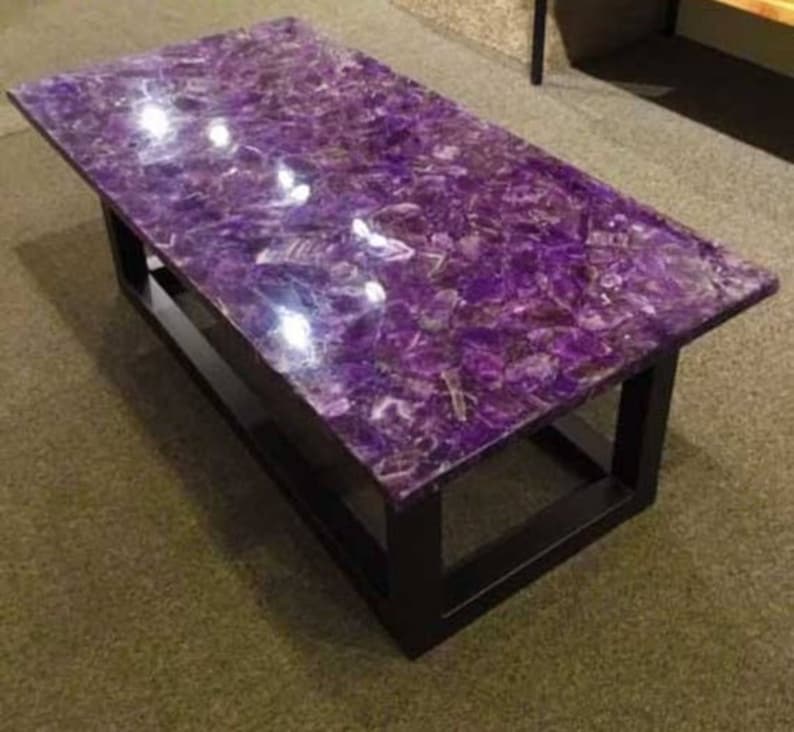 Amethyst Stones Countertop / Dining Table Purple Amethyst image 1