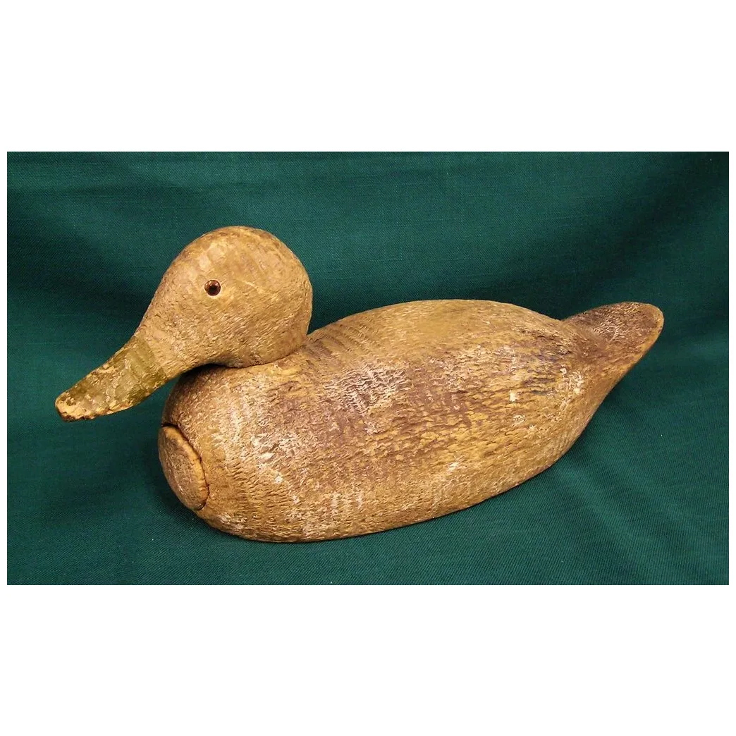 Vintage Wooden Duck Decoy : Village Antiques LLC | Ruby Lane