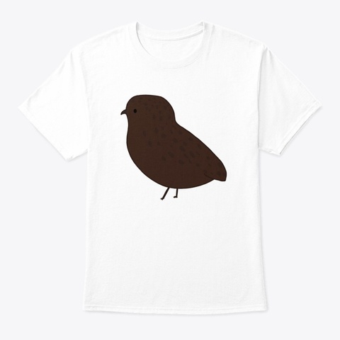 Rosetta Quail   Standing White T-Shirt Front