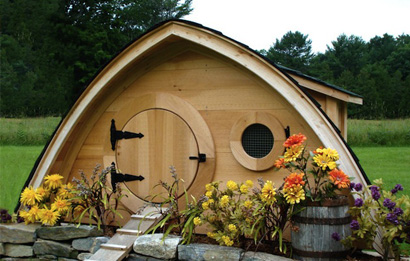 Take A Tour Around A Hobbit House Chicken Coop