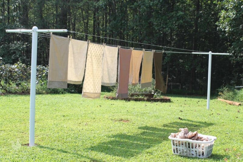 loaded laundry line