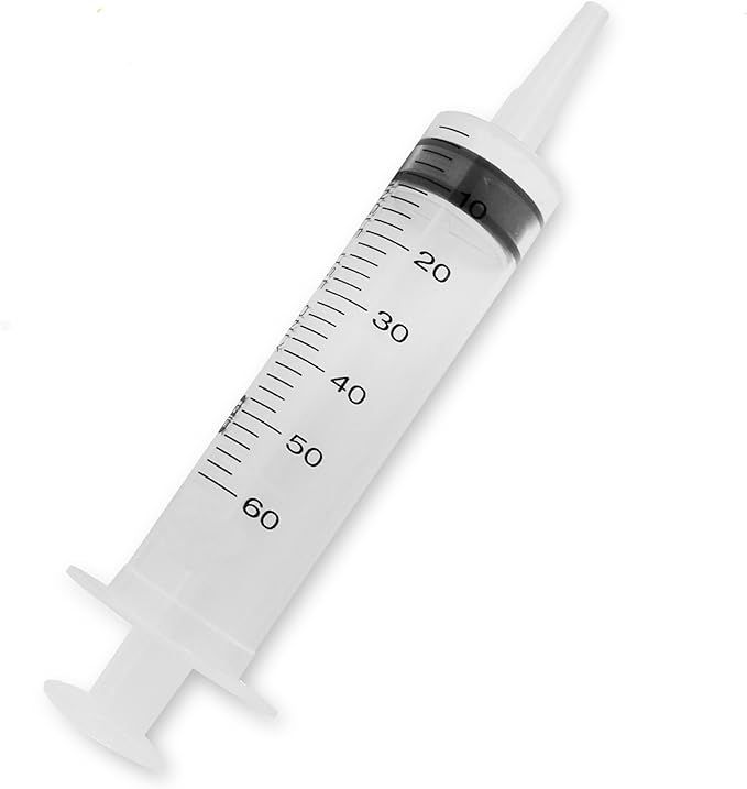 Amazon.com: Med Chalet EXELint Disposable Syringe, Sterile Single Pack, 50  ml to 60 ml Medical Grade Catheter Tip, J1: Home & Kitchen