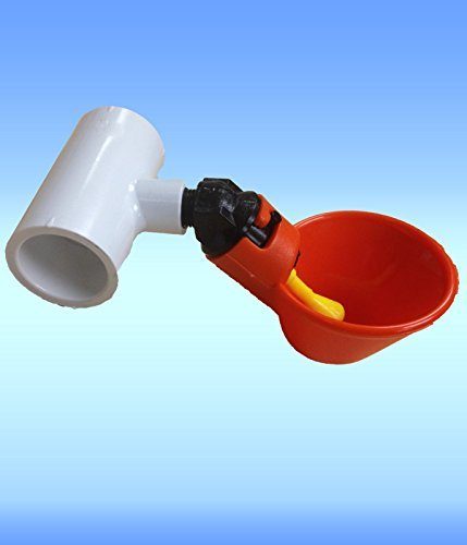 1/2" PVC TEE FITTINGS AUTOMATIC WATERER DRINKER CUP/NIPPLES CHICKEN POULTRY 10 